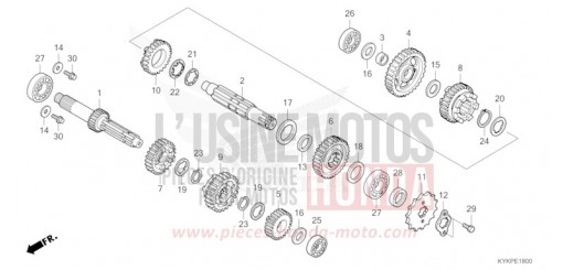 BOITE DE VITESSES CRF110FP de 2023